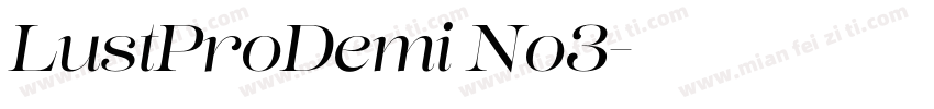 LustProDemi No3字体转换